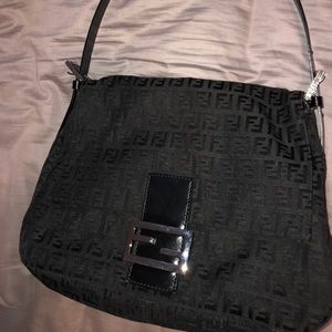 Authentic Black Fendi Hobo Bag